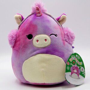 8" RARE Winking Lola The Unicorn Silver Rare Tag Squishmallows Plush Toy BNWT